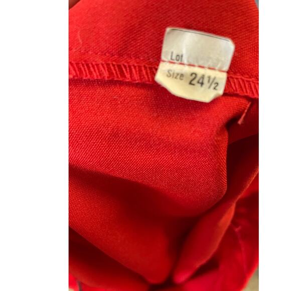 Vintage 1980s Red & White Color Block Plus Skirt Suit Volup Mod Size 24 - Picture 7 of 10